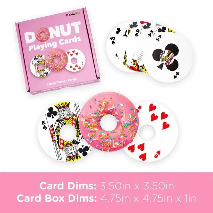 Donut Shaped Playing Cards DS Modellismo Donut Shaped Playing Cards AQUARIUS ENT