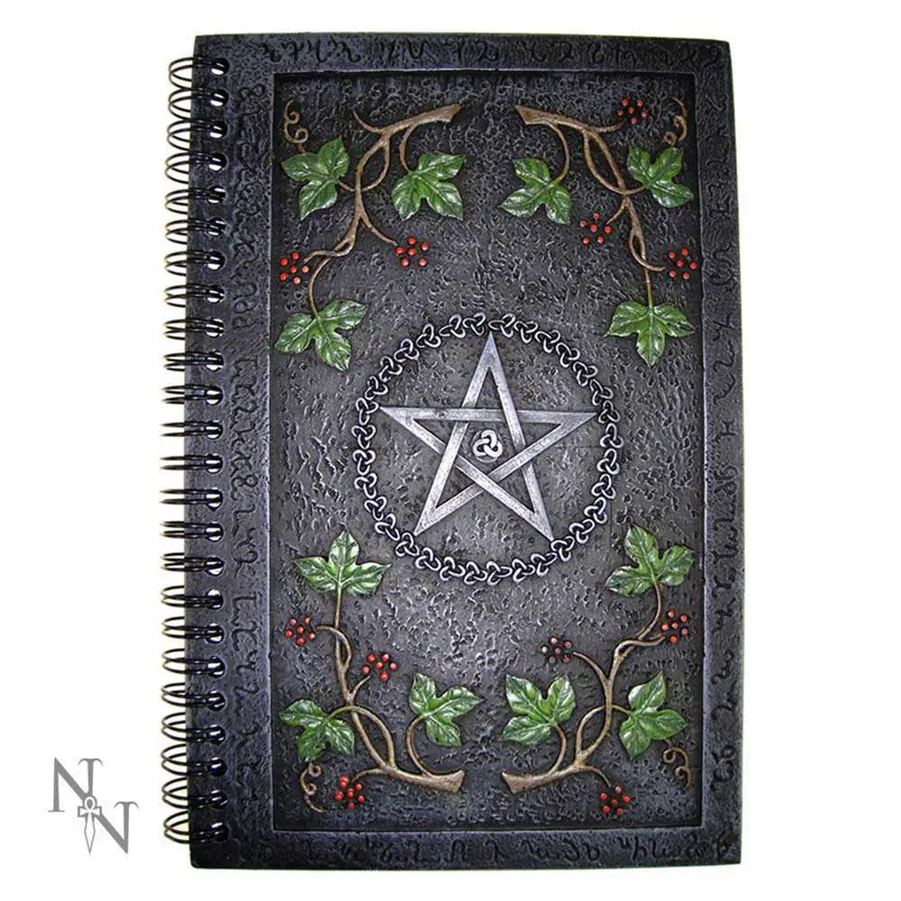 Quaderno Agenda Resin Spiral Cover Wiccan Penta DS Modellismo Quaderno Agenda Spiral Cover Wiccan Penta