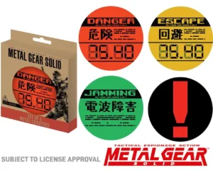 Sottobicchiere in metallo Gear Solid da 4