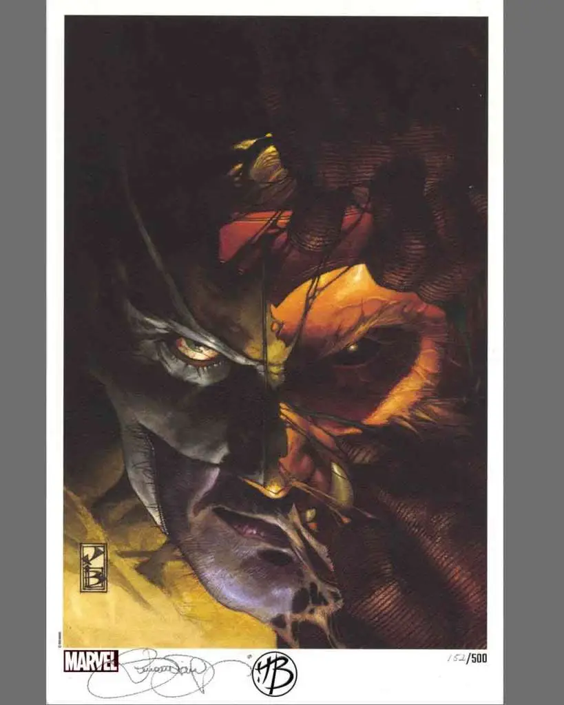 Litografia Simone Bianchi - Cover Wolverine #310 - edizione limitata Serigraph DS Modellismo Litografia Simone Bianchi Cover Wolverine