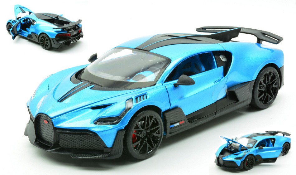 Bugatti Divo Blue 1:18 DS Modellismo Bugatti Divo Blue scala 1:18 RE.EL.Toys