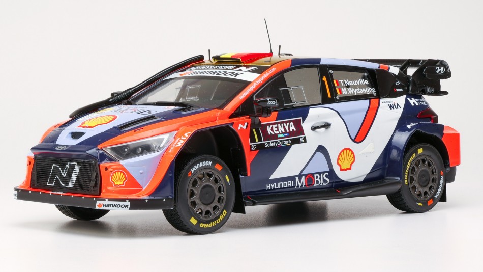 Hyundai i20 N N.1 RALLY1 Safari Kenya 2025 Neuville-wydaeghe 1:18 DS Modellismo Hyundai i20 N RALLY1 Safari Kenya scala 1:18