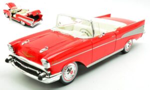 Chevrolet Bel Air Cabrio 1957 Red scala 1:18