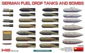 German Fuel Drop Tanks Bombs Kit scala 1:48