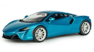 McLaren Artura 2022 Belize Blue scala 1:43