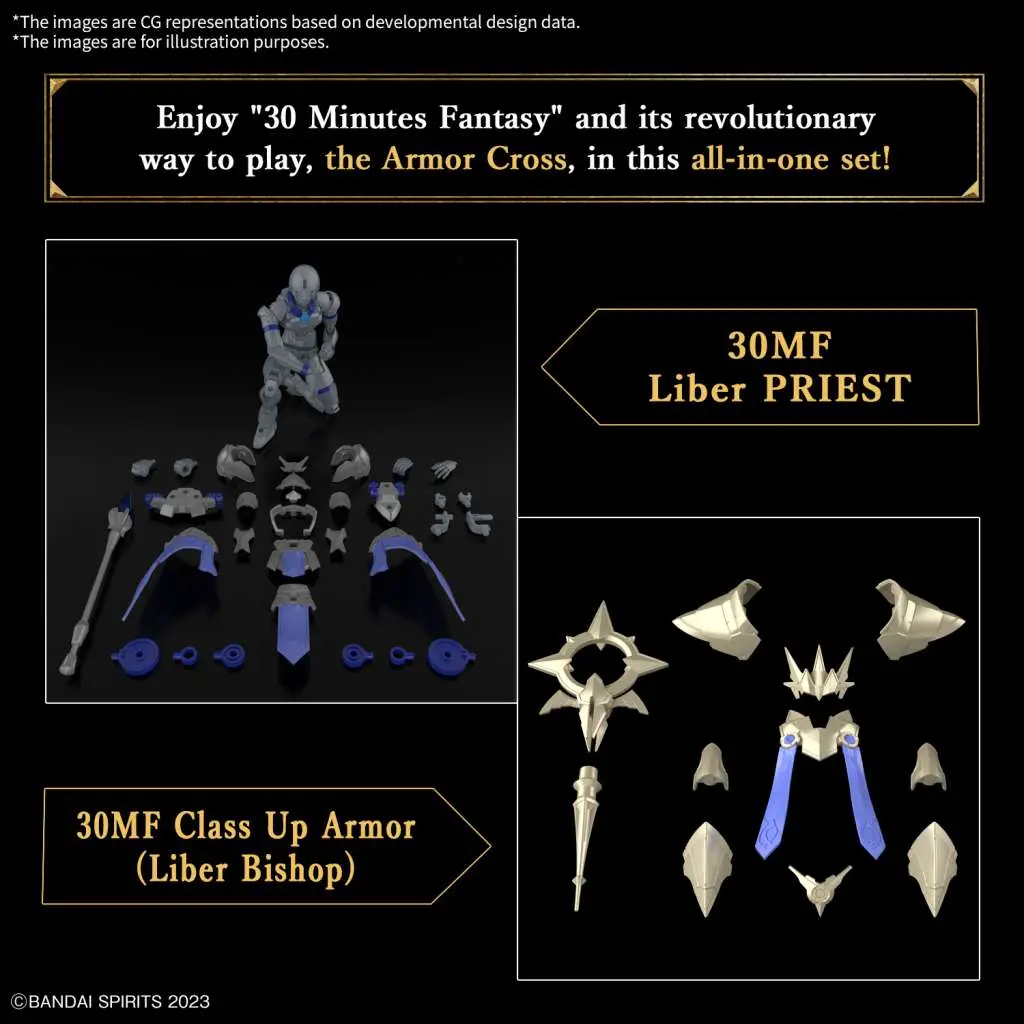 30MF Liber Bishop DS Modellismo 30MF Liber Bishop BANDAI MODEL KIT GUNPLA