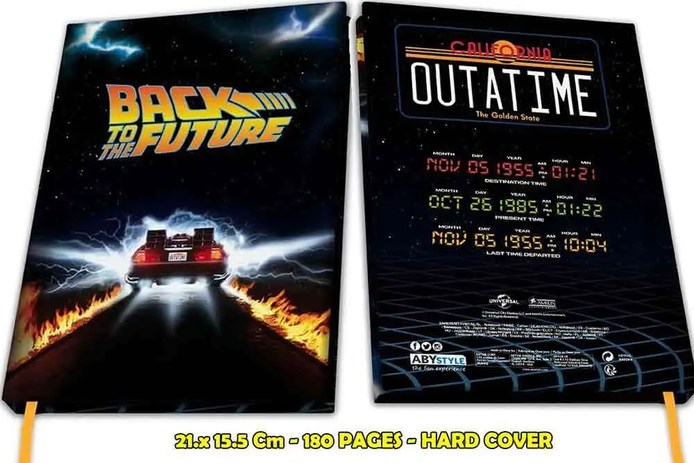 Quaderno Back TO the Future Delorean A5 DS Modellismo Quaderno Back To Future Delorean A5