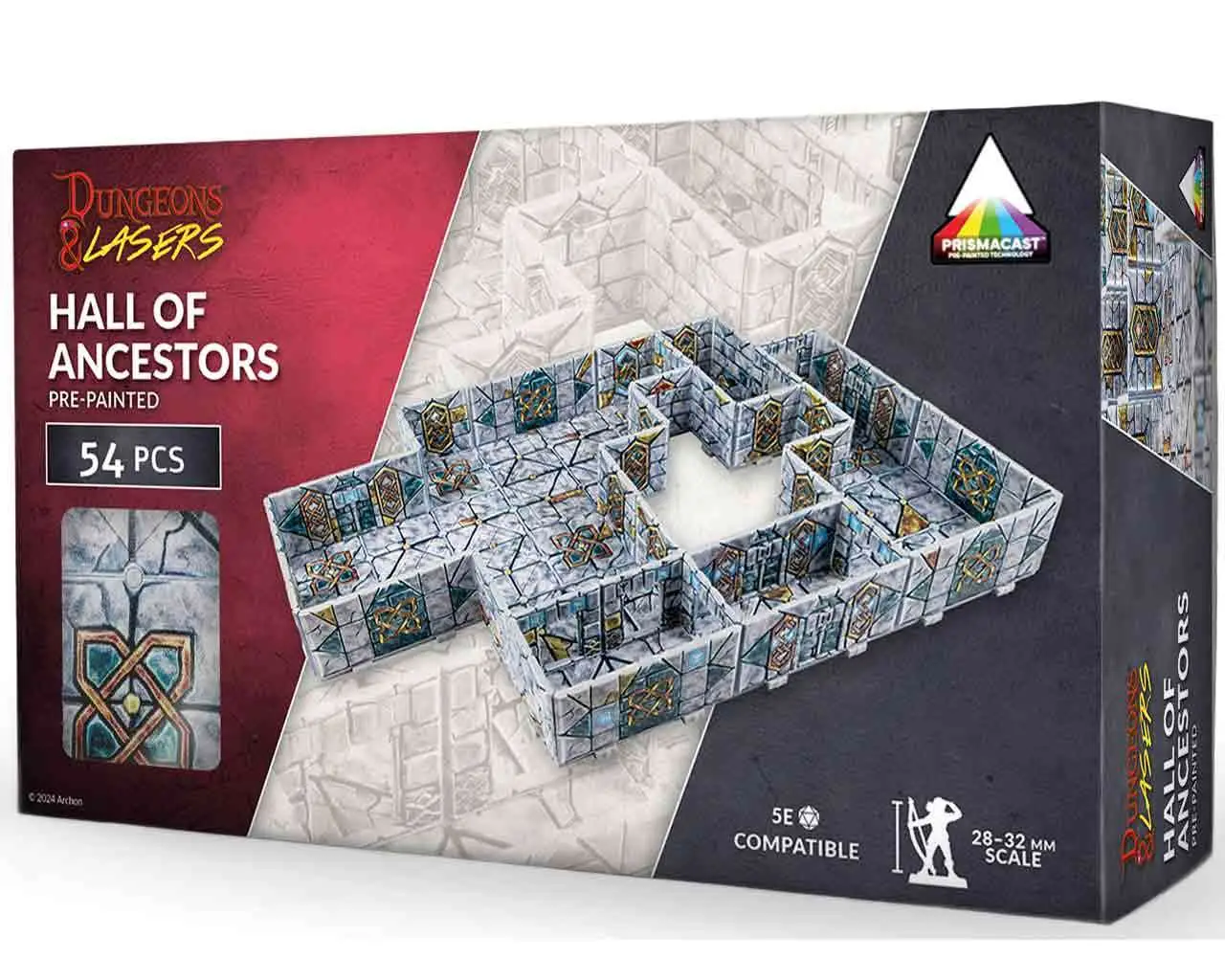 Dungeons & Lasers: Halls of Ancestors - Prismacast Pre-Painted Terrains DS Modellismo Dungeons & Lasers: Halls Ancestors