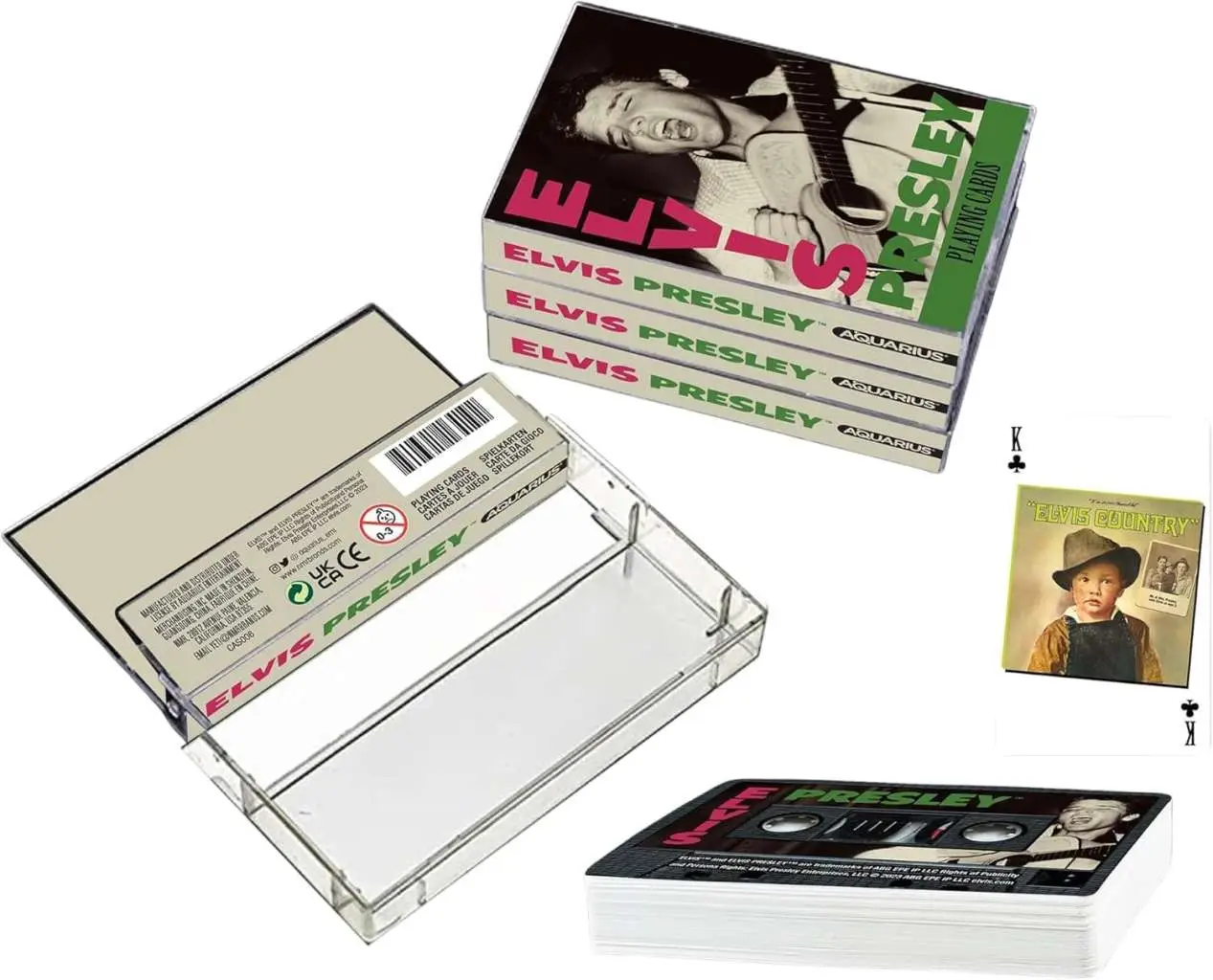 Elvis Presley Cassette Playing Cards DS Modellismo Elvis Presley Cassette Playing Cards