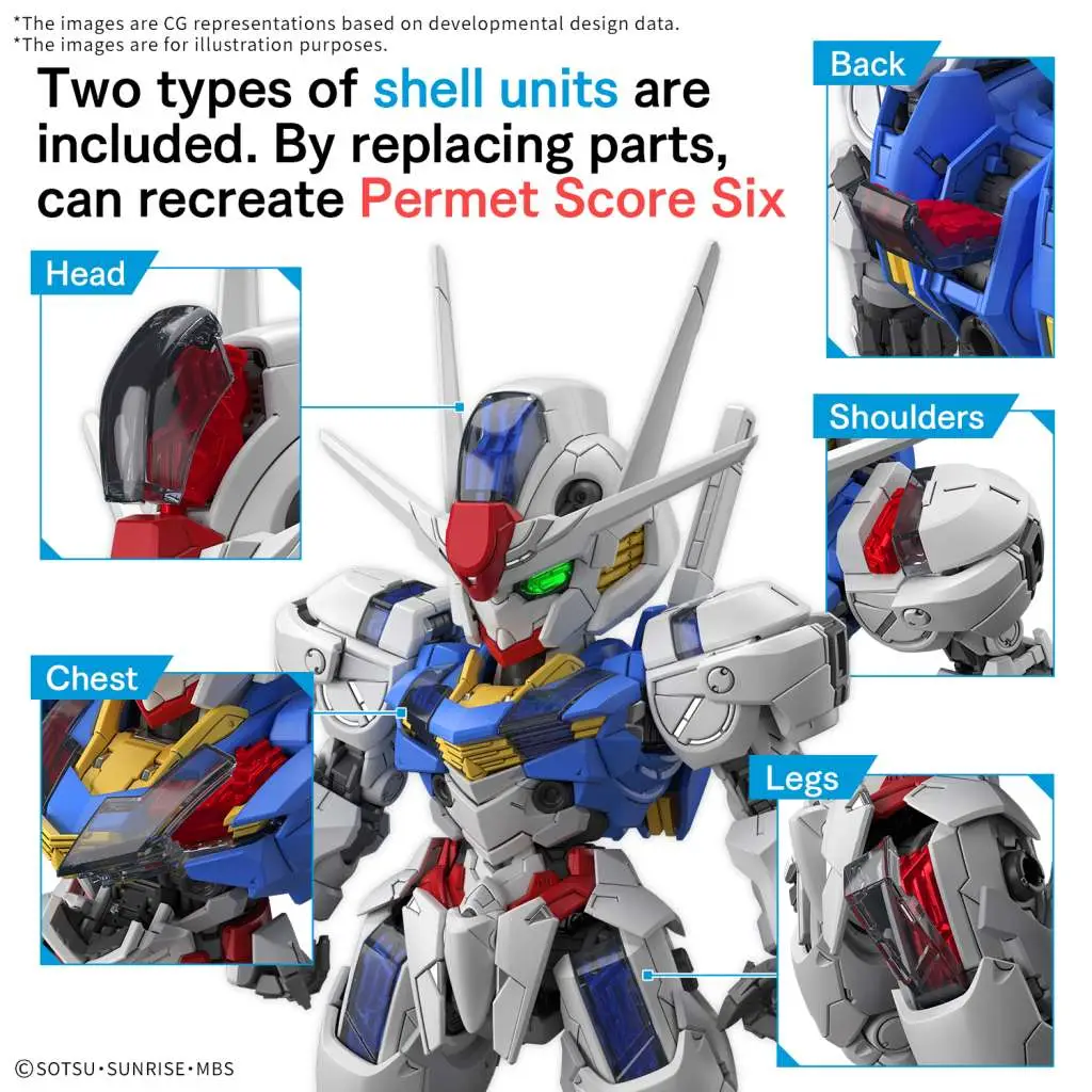MGSD Gundam Aerial DS Modellismo Mgsd Gundam Aerial BANDAI MODEL KIT GUNPLA