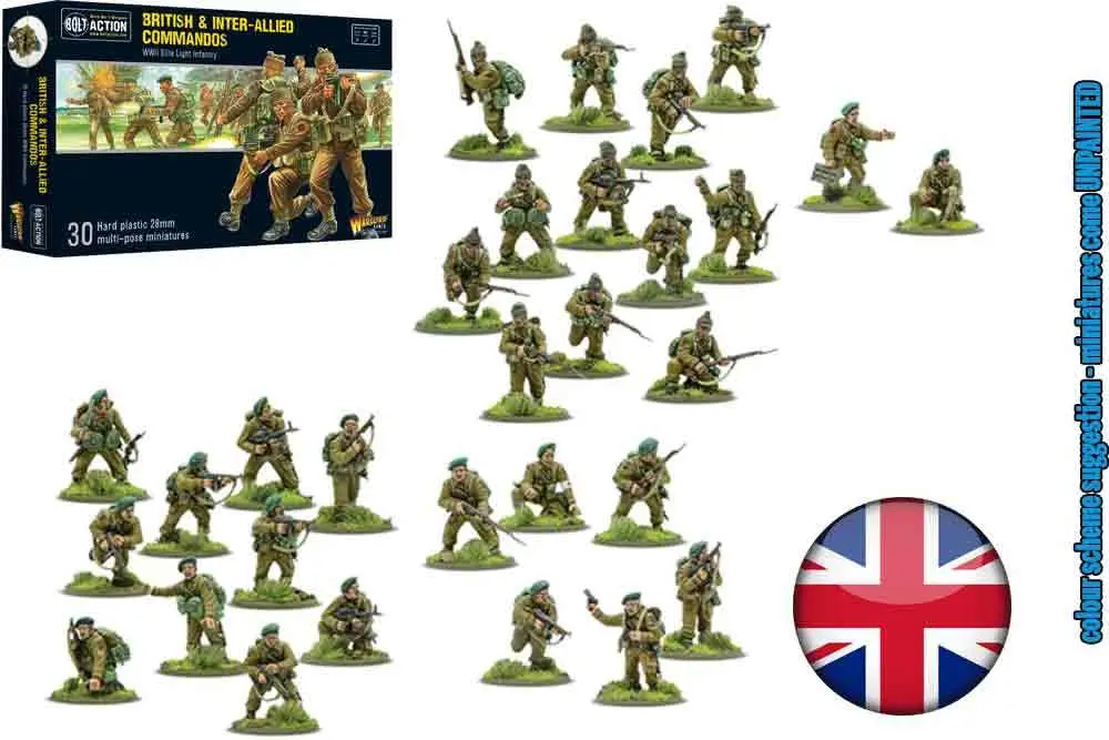 Bolt Action - British & Inter-Allied Commandos (2021 Version) DS Modellismo Bolt Action British & Inter-Allied Commandos