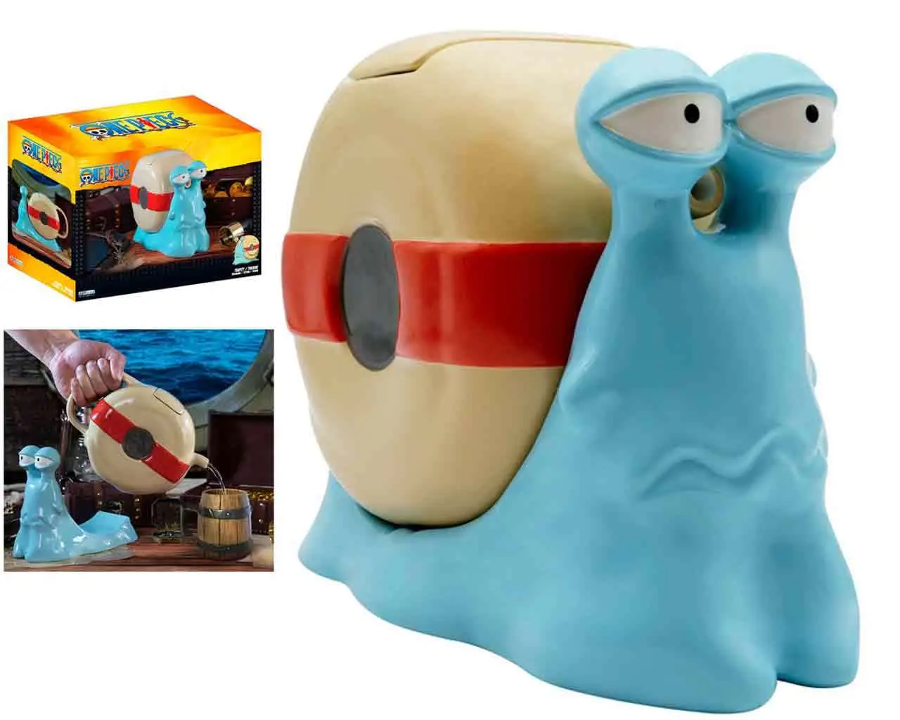 One Piece Transponder Snail Teapot DS Modellismo One Piece Transponder Snail Teapot