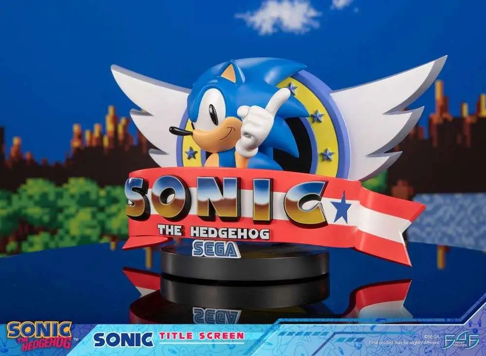 Statua Sonic the Hedgehog Title Screen DS Modellismo Statua Sonic Hedgehog Title Screen