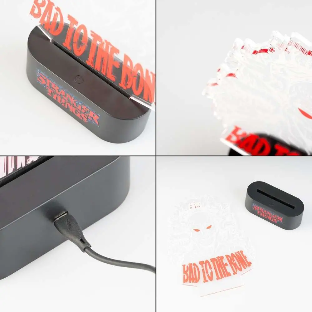 Stranger Things Bad TO the Bone Desk LED Lamp DS Modellismo Stranger Things Bad To Bone Desk LED Lamp