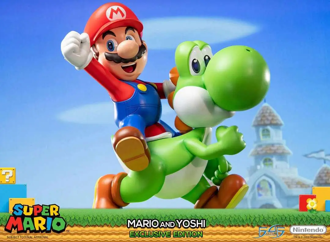 Statua Supermario Mario & Yoshi Exclusive Edition DS Modellismo Statua Supermario Mario & Yoshi