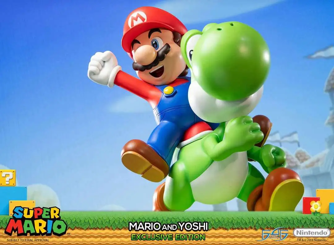 Statua Supermario Mario & Yoshi Exclusive Edition DS Modellismo Statua Supermario Mario & Yoshi