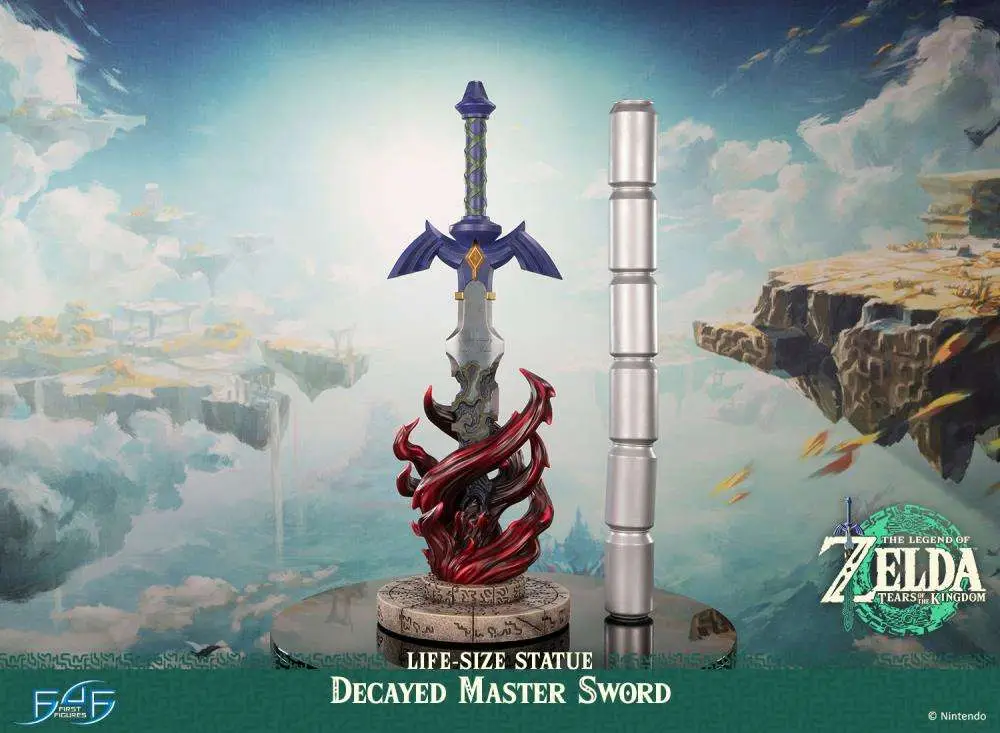 Legend of Zelda Tears of the Kingdom Decayed Master Sword Life Size Statue DS Modellismo Legend Zelda Tears Kingdom Decayed Master