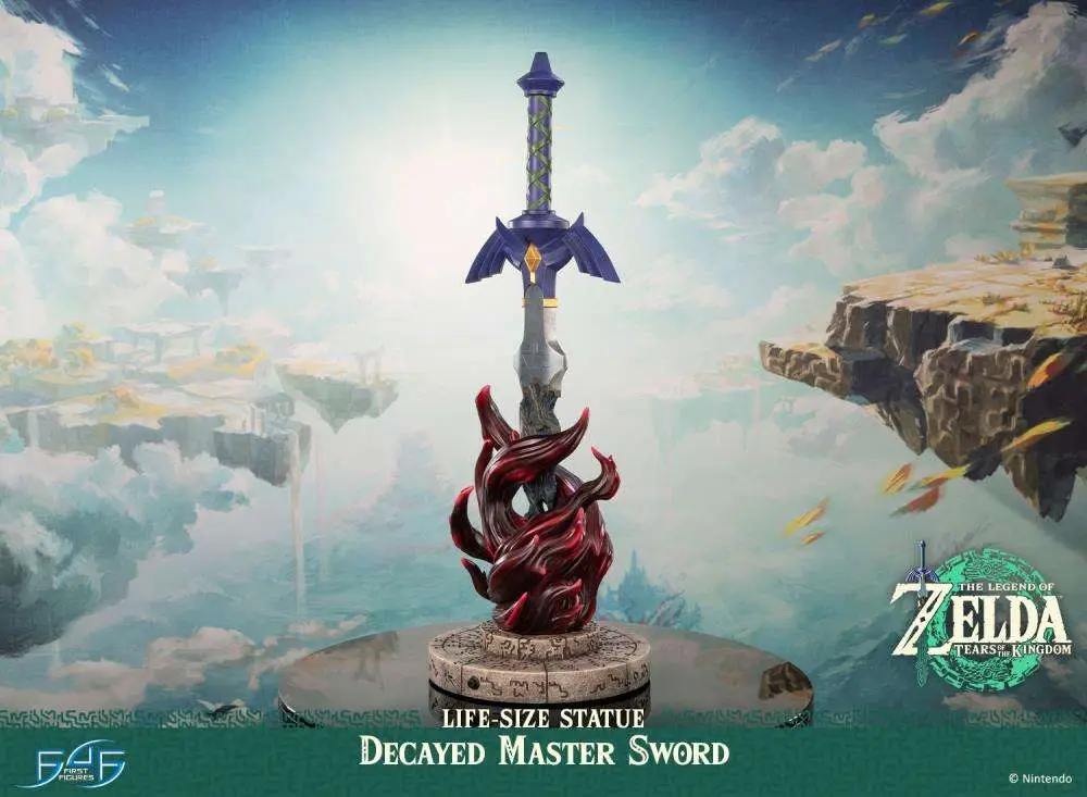 Legend of Zelda Tears of the Kingdom Decayed Master Sword Life Size Statue DS Modellismo Legend Zelda Tears Kingdom Decayed Master