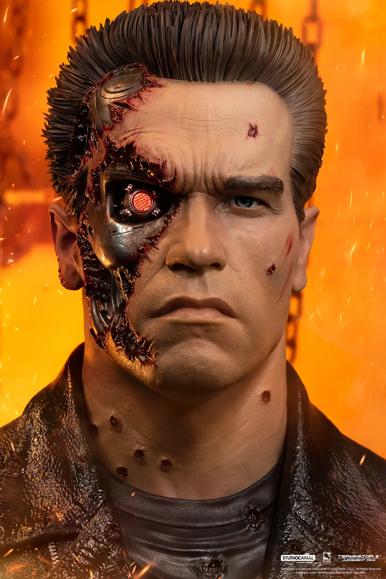 Terminator 2 T-800 Model 101 Battle Damaged 1/1 Scale Art Mask DS Modellismo Terminator 2 T-800 Model 101 scala 1/1