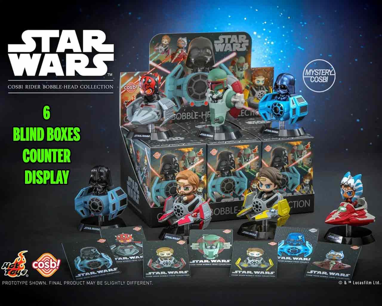 Star Wars - Cosbi Rider Collection Series 1 - Blind Box - Display (6) DS Modellismo Star Wars Cosbi Rider 1 Blind Box Display