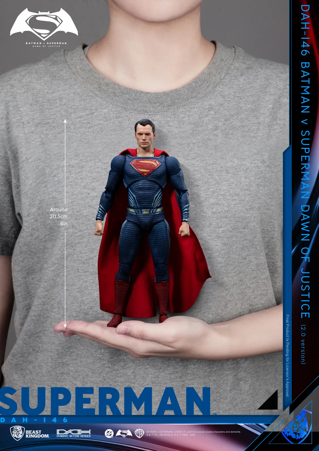 BVS Dawn of Justice Superman 2.0 Dah Figure DS Modellismo Bvs Dawn Justice Superman 2.0 Dah