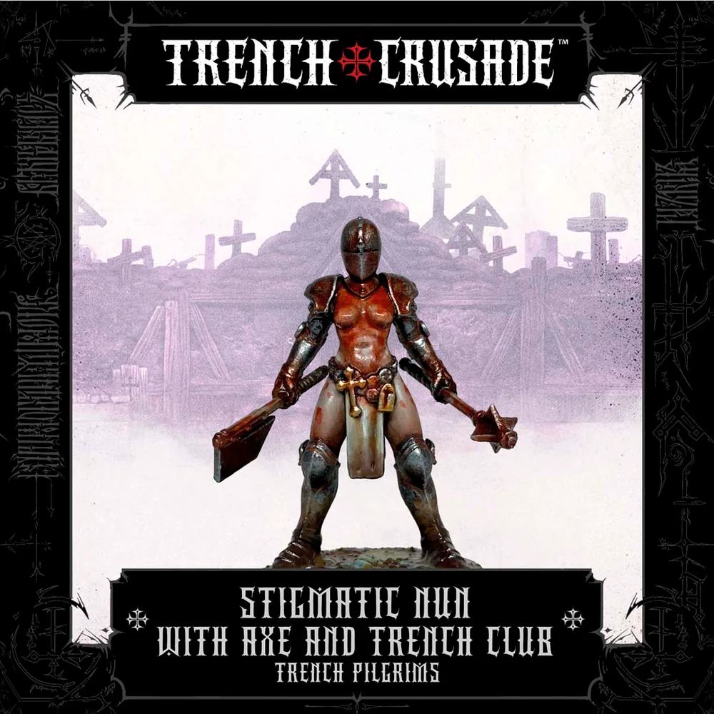 Trench Crusade Stigmatic Nun Axe, Mace DS Modellismo Trench Crusade Stigmatic Nun Axe, Mace