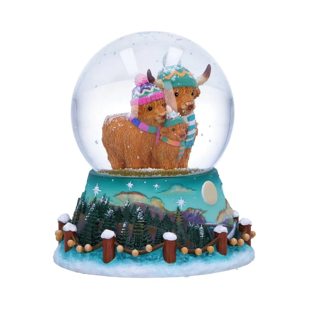 Palla di neve Winter Highland Cow DS Modellismo Palla di neve Winter Highland Cow