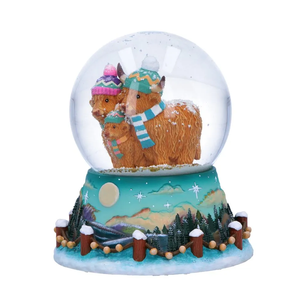 Palla di neve Winter Highland Cow DS Modellismo Palla di neve Winter Highland Cow
