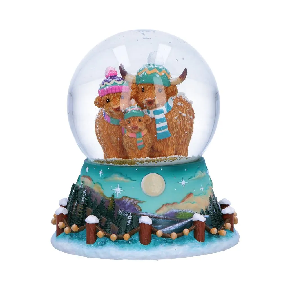 Palla di neve Winter Highland Cow DS Modellismo Palla di neve Winter Highland Cow