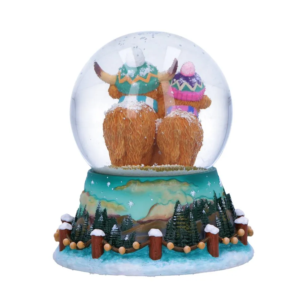 Palla di neve Winter Highland Cow DS Modellismo Palla di neve Winter Highland Cow