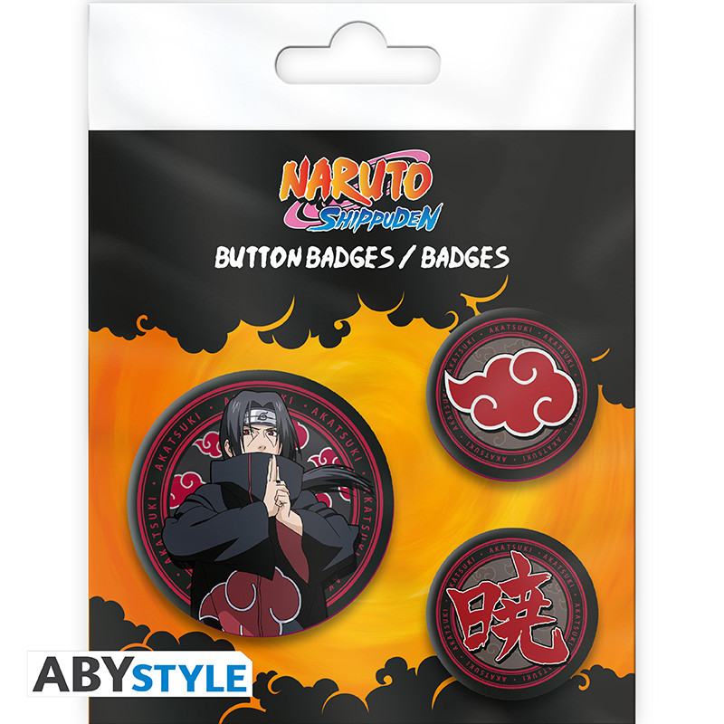 Naruto Shippuden Itachi & Akatsuki Badge Pack DS Modellismo Naruto Shippuden Itachi & Akatsuki Badge