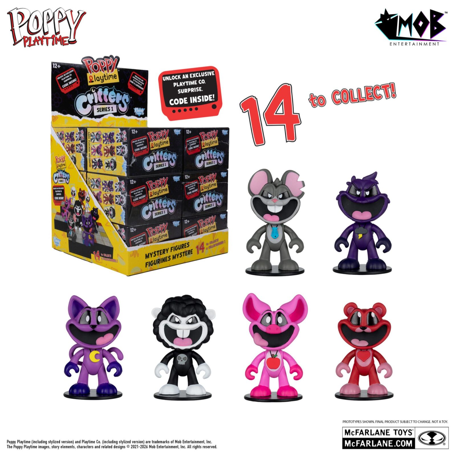 Poppy Playtime Blind Box Wave 1 Display (12) DS Modellismo Poppy Playtime Blind Box Wave 1 Display (12)