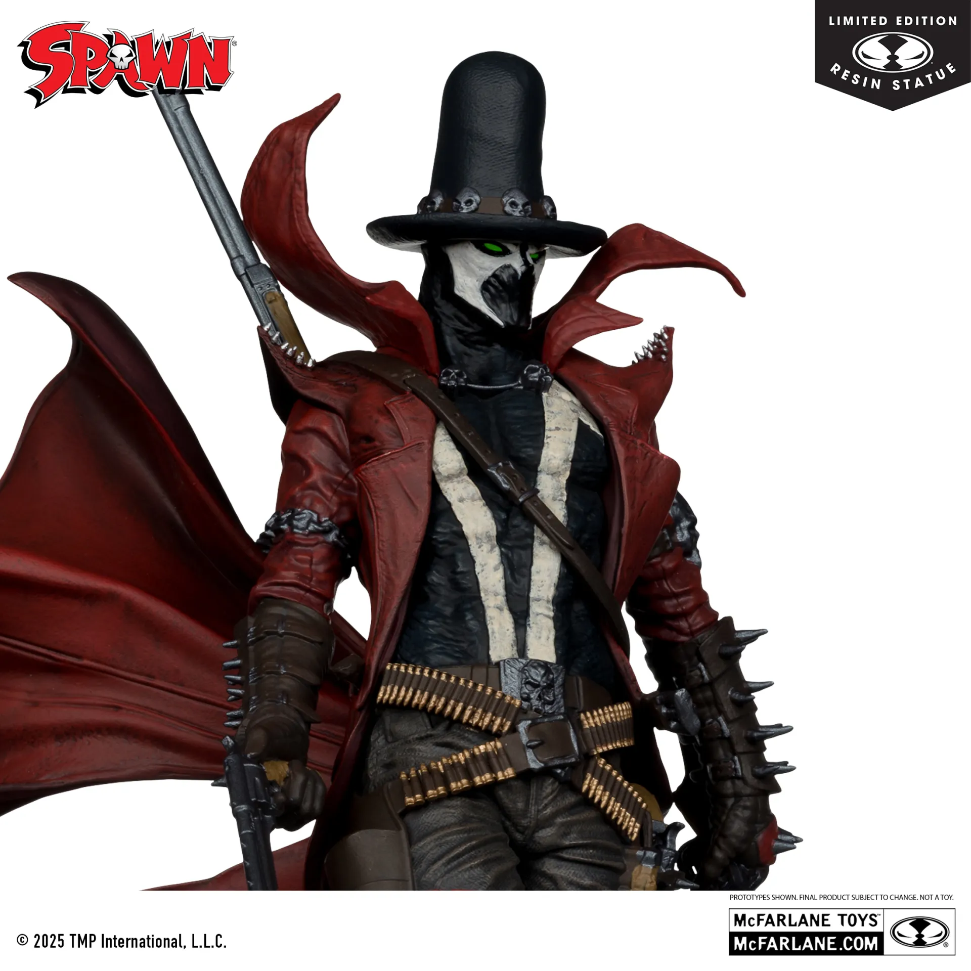 Statua Spawn Black White & Red All Over Gunslinger Spawn BY Todd Mcfarlane Resin DS Modellismo Statua Spawn Black White & Red All Over