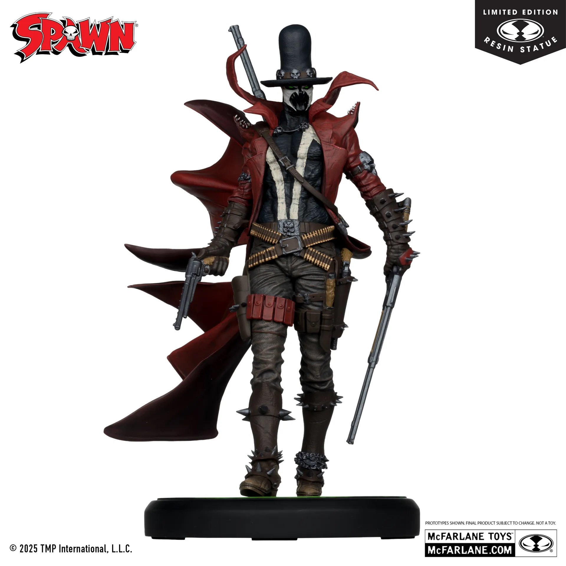 Statua Spawn Black White & Red All Over Gunslinger Spawn BY Todd Mcfarlane Resin DS Modellismo Statua Spawn Black White & Red All Over