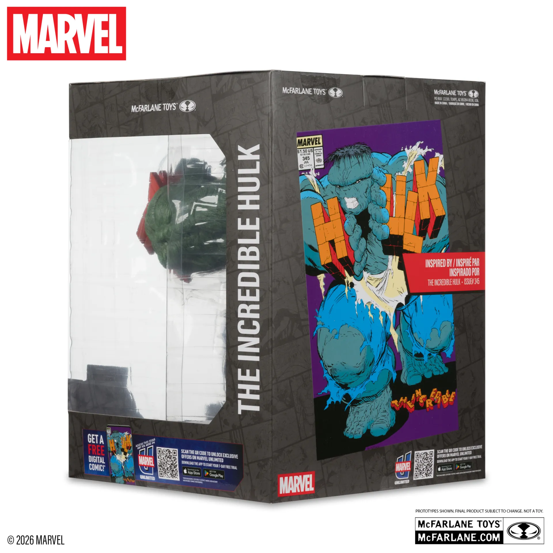 Marvel Collection 1:6 the Incredible Hulk #345 Green Hulk Variant Figure DS Modellismo Marvel Collection Incredible Hulk scala 1:6