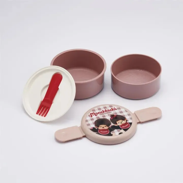 Porta pranzo Monchhichi Two Layers Round Shape DS Modellismo Porta pranzo Monchhichi Two Layers Round