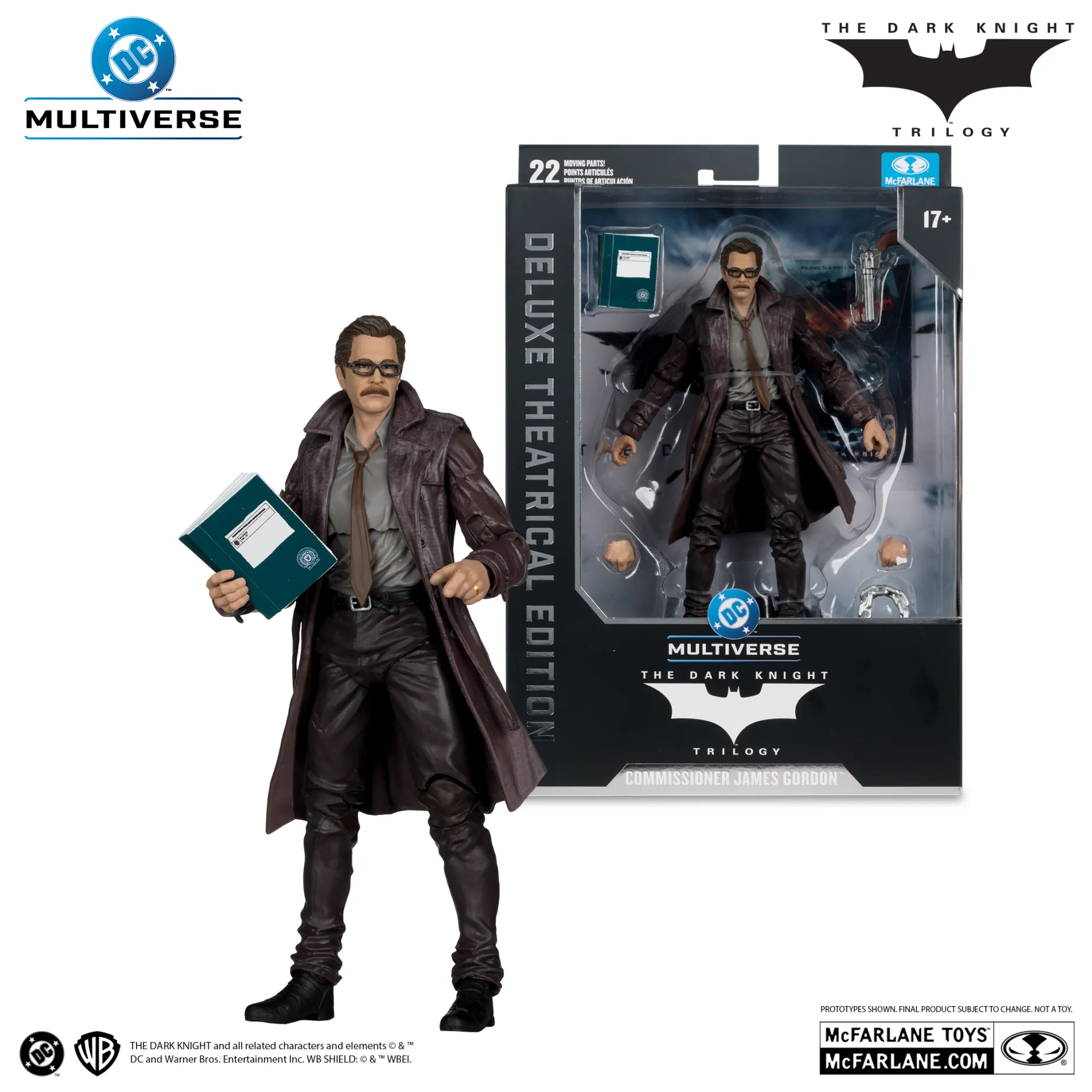 DC Theatrical Dlx 7INCH WV5 Commissioner Gordon Dark Knight Action Figure DS Modellismo Dc Theatrical Dlx 7INCH WV5 Commissioner