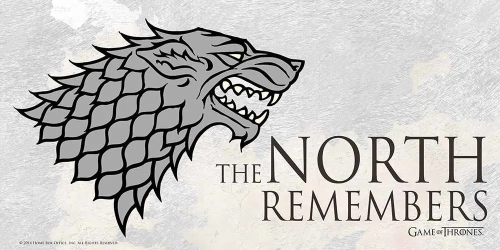 Game OF Thrones North Remember ON in vetro DS Modellismo Game Thrones North Remember On in vetro