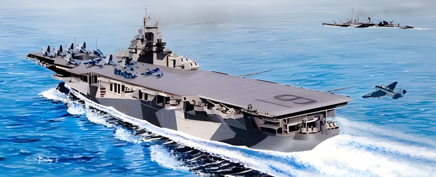 Uss Hancock CV-19 DS Modellismo Uss Hancock CV-19 scala 1/350 Trumpeter Kit