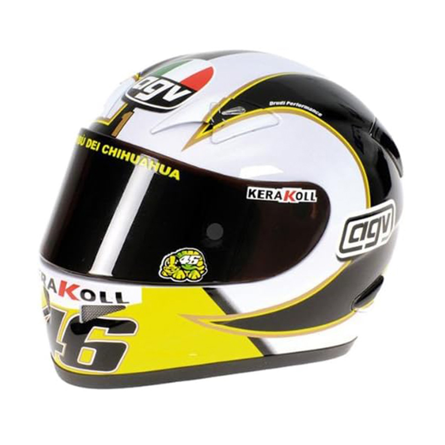 Casco Agv Valentino Rossi Vice World Champion 2006 DS Modellismo Casco Agv Valentino Rossi Vice scala 1/2