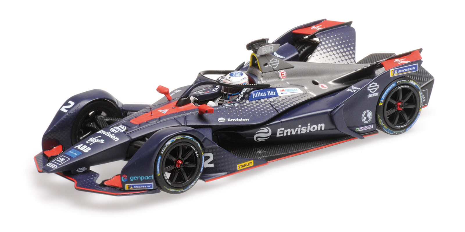 Formula E Season 5 Envision Virgin Racing Sam Bird DS Modellismo Formula E Season 5 Envision scala 1/43