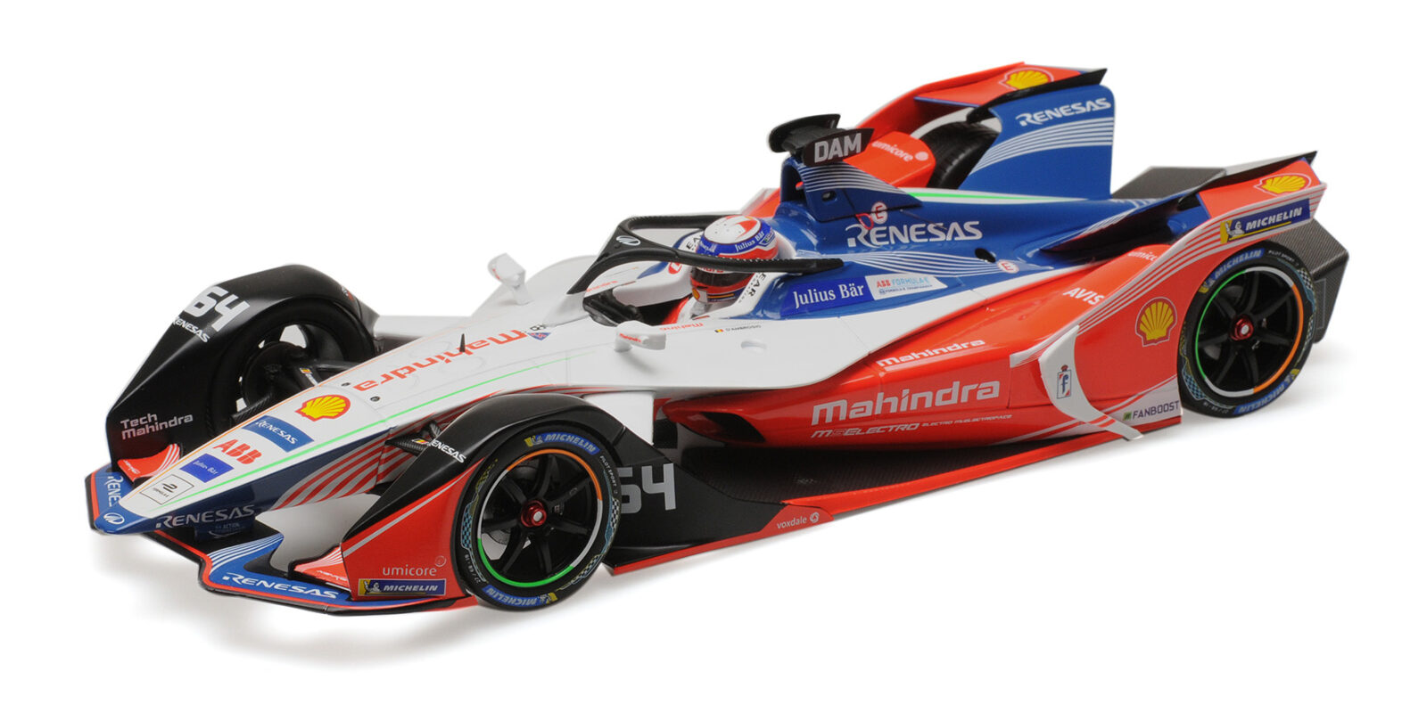 Formula E Season 5 Mahindra Racing Jerome D'ambrosio DS Modellismo Formula E Season 5 Mahindra scala 1/18