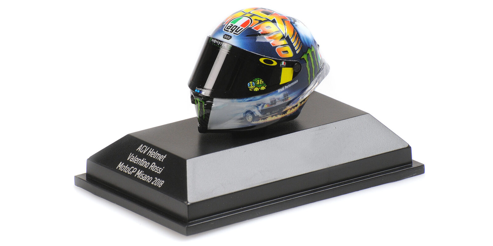 Casco Agv Valentino Rossi Motogp Misano 2018 DS Modellismo Casco Agv Valentino Rossi Motogp scala 1/8