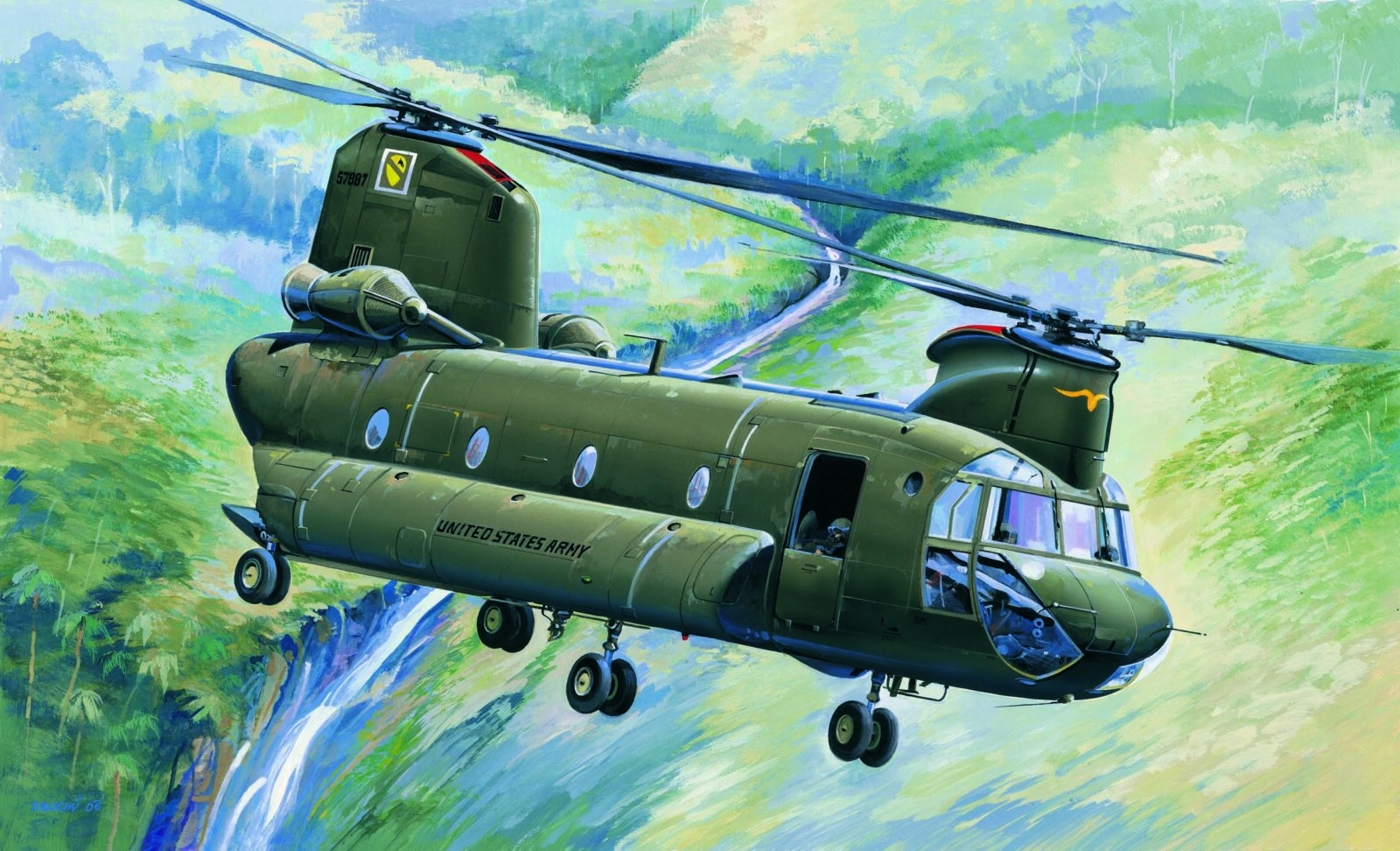 CH-47A Chinook DS Modellismo CH-47A Chinook scala 1/48 Hobby Boss Kit