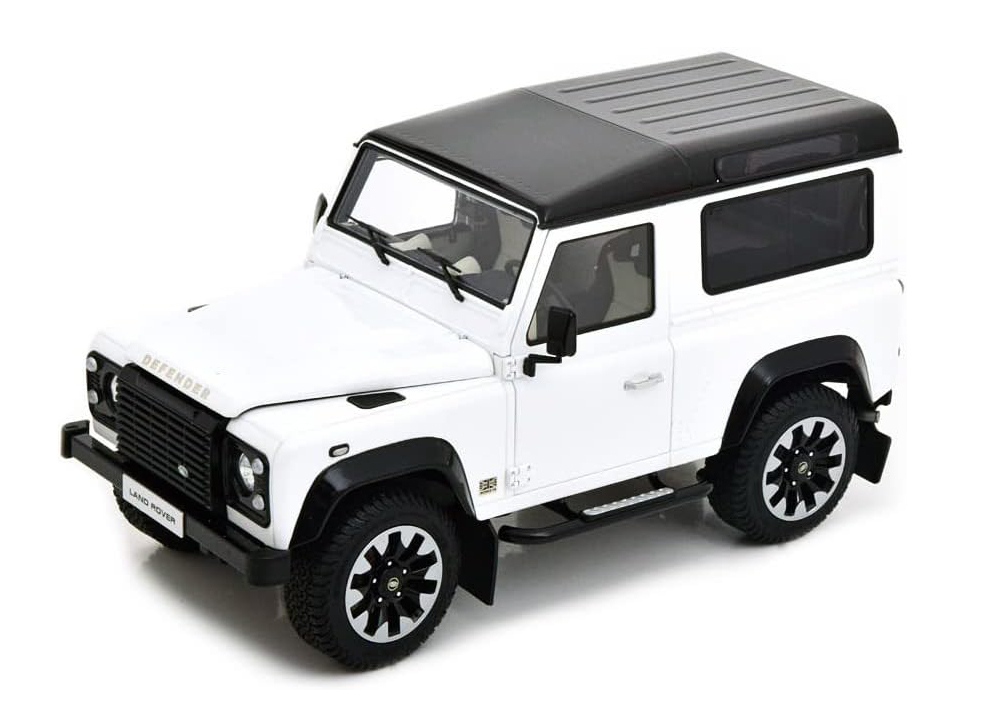 Land Rover Defender 90 Works V8 70TH Edition White 2018 DS Modellismo Land Rover Defender 90 Works V8 scala 1/18
