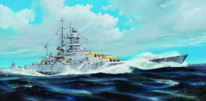 German Gneisenau Battleship scala 1/200