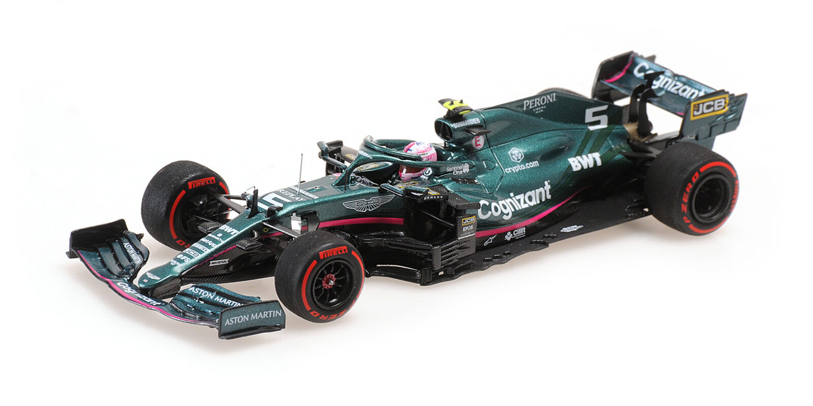 Aston Martin AMR21 Sebastian Vettel 2ND Azerbaijan GP 2021 DS Modellismo Aston Martin AMR21 Sebastian scala 1/43