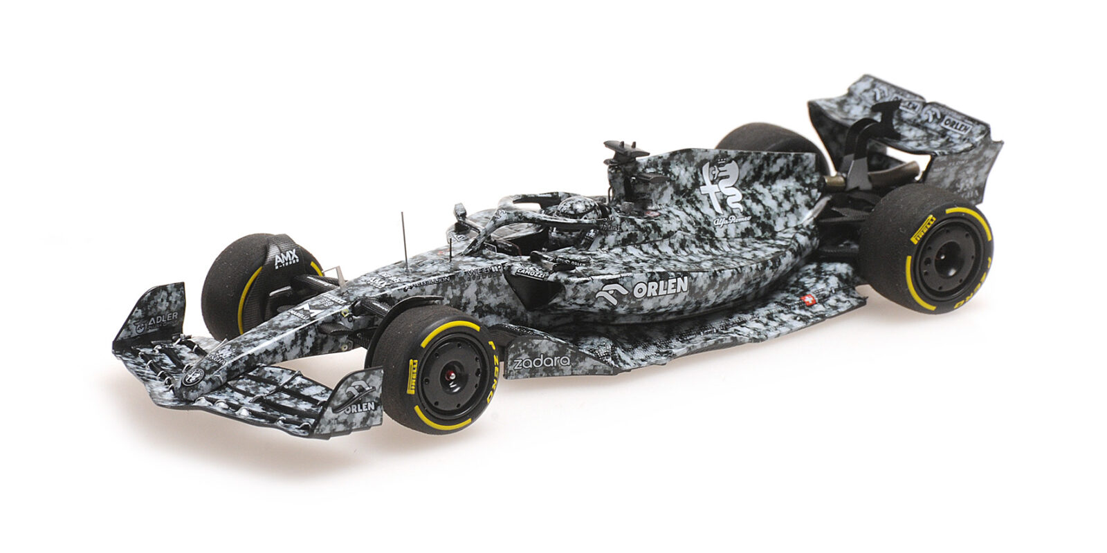 Alfa Romeo C42 Robert Kubica Testing Barcelona 2022 DS Modellismo Alfa Romeo C42 Robert Kubica scala 1/43