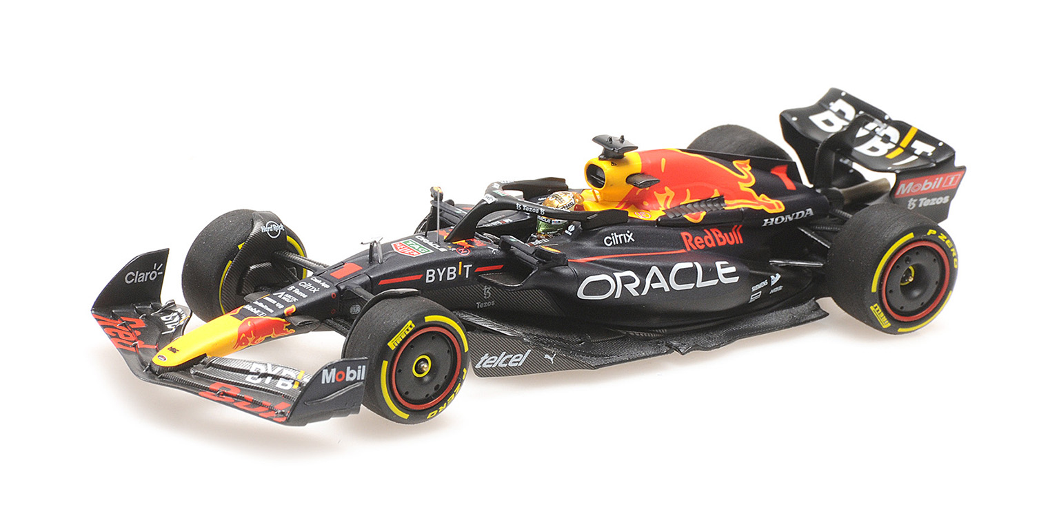 Red Bull Racing RB18 Max Verstappen Winner Mexican GP World Champion 2022 DS Modellismo Red Bull Racing RB18 Max scala 1/43