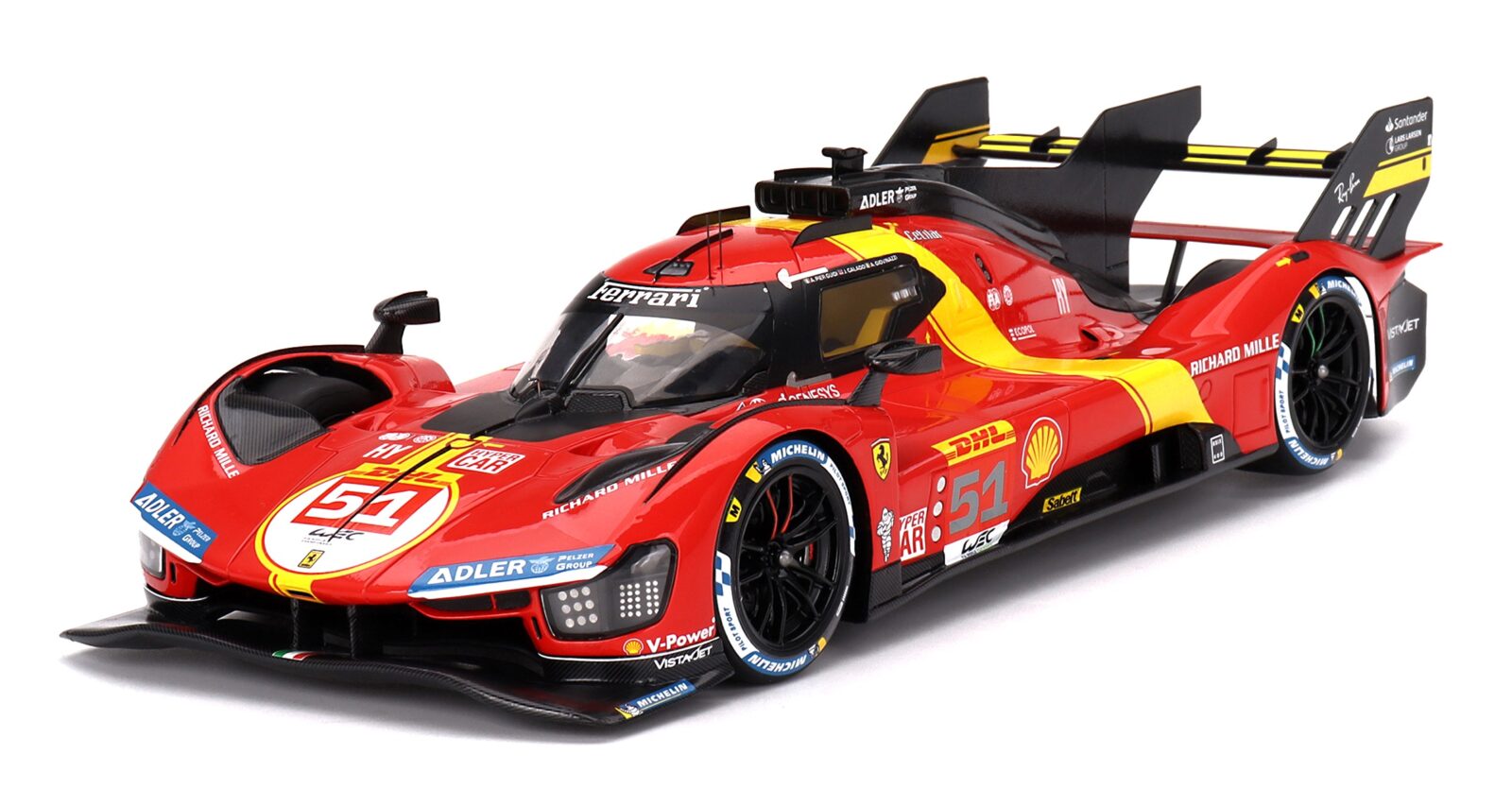 Ferrari 499P Team AF Corse #51 3RD Place Wec 6H OF Spa 2023 DS Modellismo Ferrari 499P Team Af Corse #51 scala 1/18